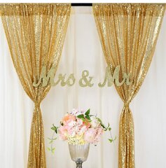 Gold Sequin Curtain 