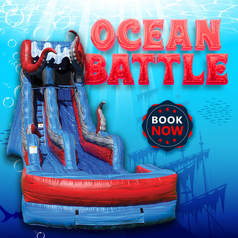 Ocean Battle 19ft Water Slide