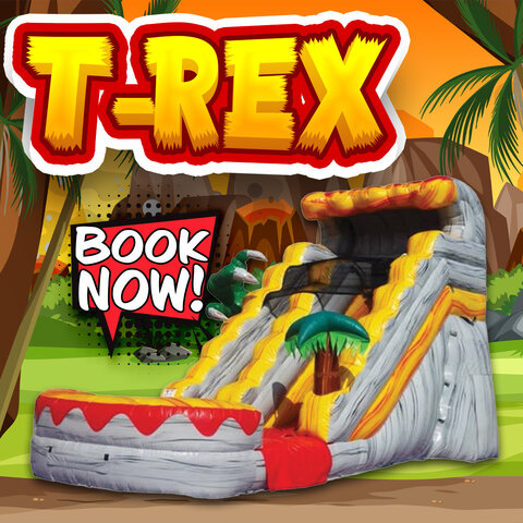 T-Rex 15ft Water Slide