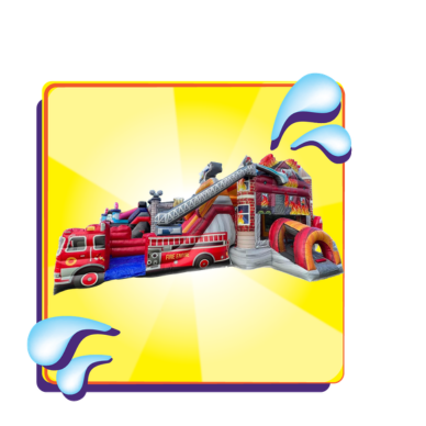 Firetruck Bounce House Slide Combo 