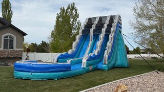 Ocean Blue - 20ft Double Lane Slide into Summer