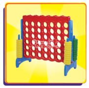 Giant Connect-4 Game Retro Colors 