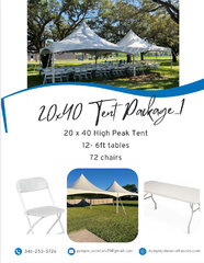 20x40 Tent Bundle Package 1