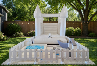 White and Gray Soft play w/10x10 Mini Bounce House