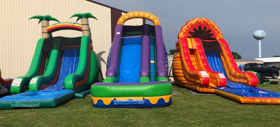 large inflatable water slides