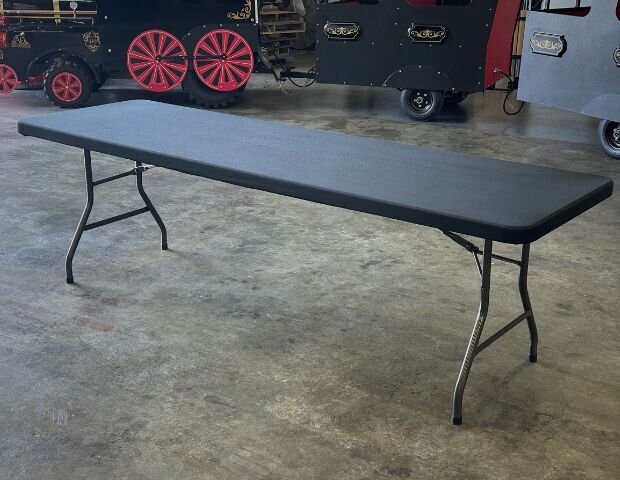 Fitted Tablecloth for 8ft Table - Black