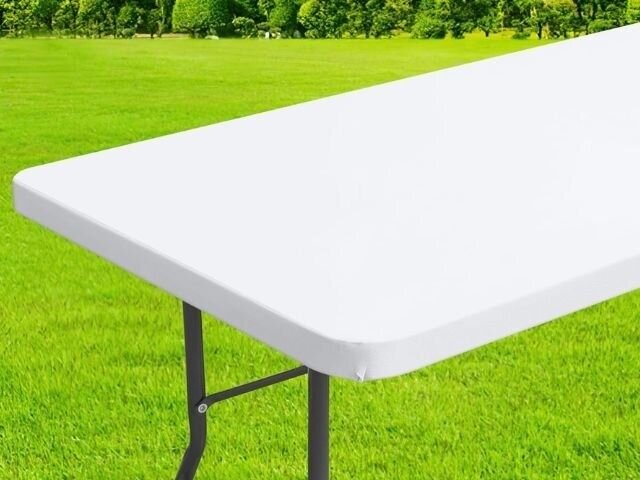Fitted Tablecloth for 8ft Table - White
