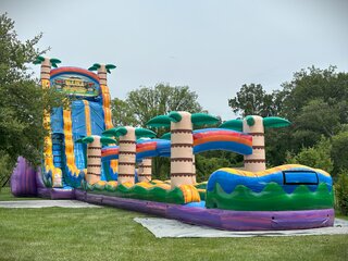 Tiki Plunge Water Slide - 27ft - 2 Lane