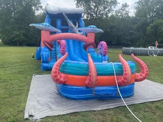 Hammerhead Reef Hybrid Water Slide - 18ft - 2 Lane