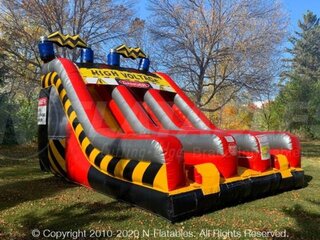 High Voltage 18ft  Dual Lane Slide - Dry Only