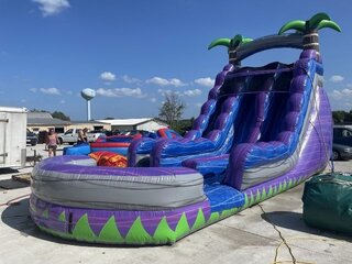 Purple Crush Water Slide - 18ft - Dual Lane