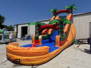 Tropical Paradise Water Slide - 18ft - Single Lane