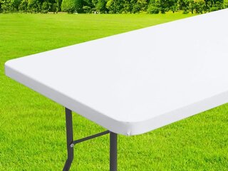 Fitted Tablecloth for 8ft Table - White