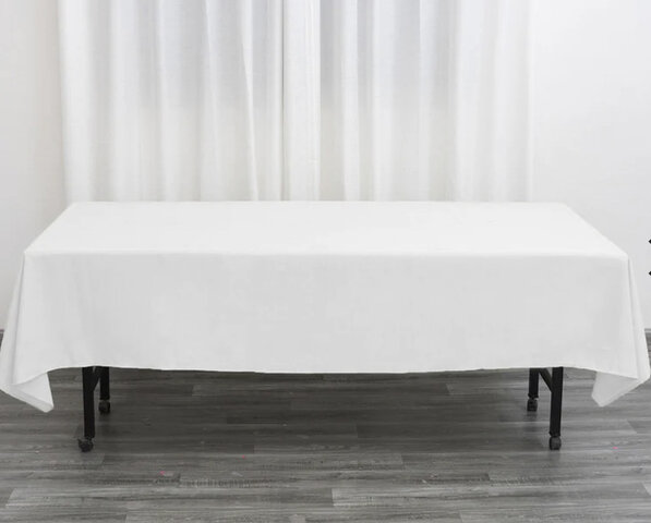 White tablecloth 60x126