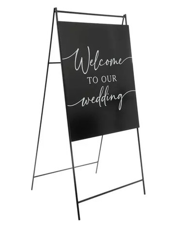 Black/White welcome sign 