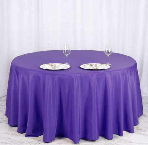 Purple Tablecloth 120” Round