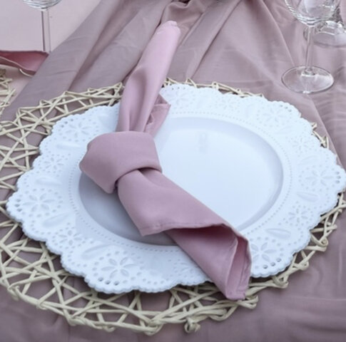 Rose Mauve Polyester Napkin