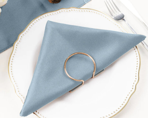 Dusty Blue Polyester Napkin