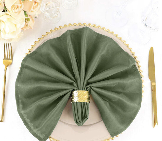 Eucalyptus Green Polyester napkin