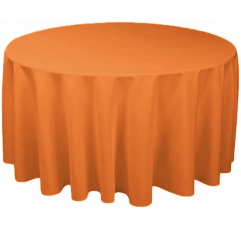 Orange Tablecloth 120” Round 