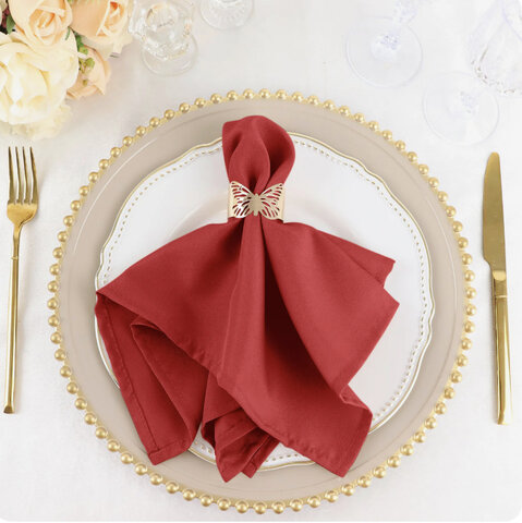 Red Napkin Polyester