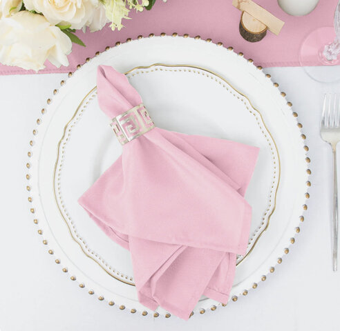 Light Pink Napkin poly