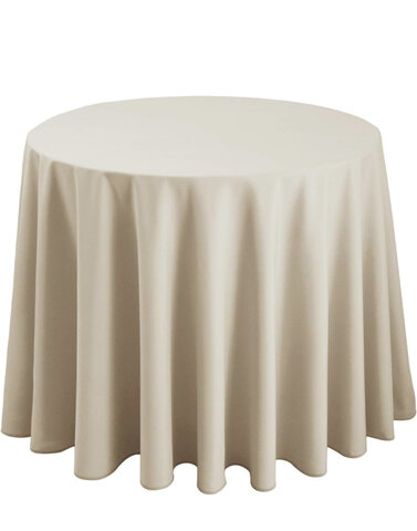 Beige Tablecloth 120” Round