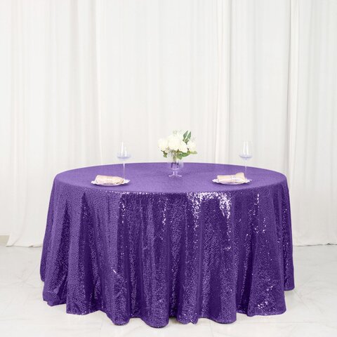 PURPLE TABLECLOTH 120