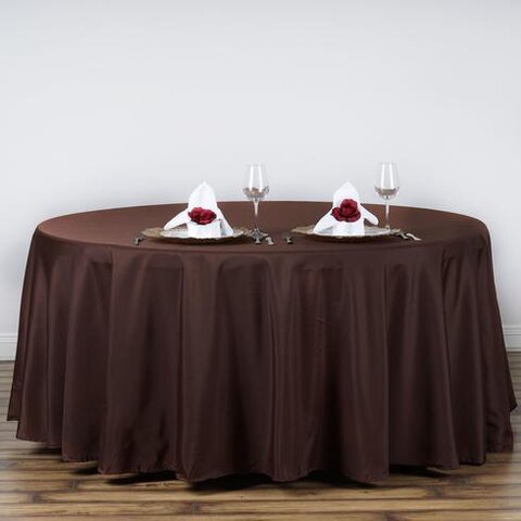 brown tablecloth 120