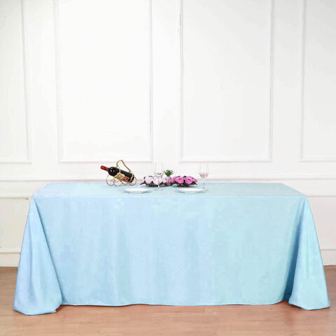 light Blue tablecloth 90X132