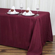 BURGUNDY TABLECLOTH 90X132