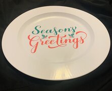 Christmas Holiday charger plate 