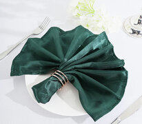 Hunter Green Satin  napkin