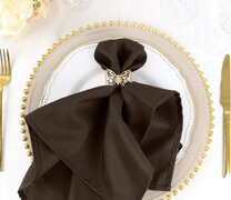 Chocolate Brown polyester Napkin