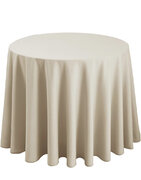 Beige Tablecloth 120” Round