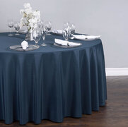 Navy Blue Tablecloth 120”