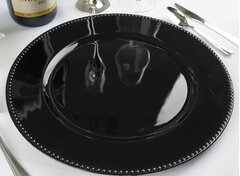 Black Charger Plate