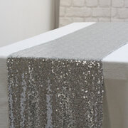 Silver Sequin Runner