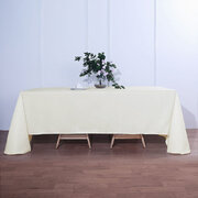 IVORY TABLECLOTH 90X132