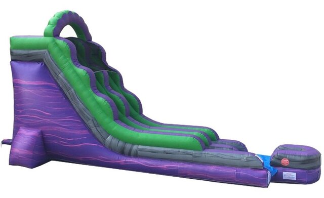 18' Purple Marble Water Slide