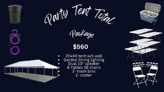 Party Tent Deluxe Package