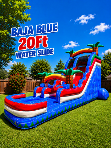 20FT  Baja Blue Water Slide with pool