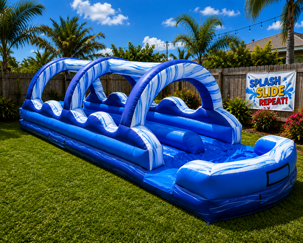 35 Foot Wave Arch Dual Lane Slip N Slide