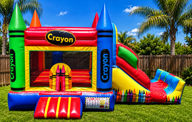 Toddler Crayon Bouncy w Slide Dry