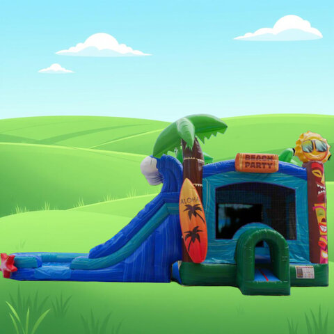 Aloha Bouncy With Slide Wet Dry