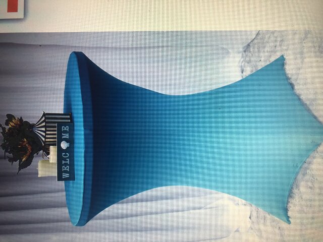 Linen- cocktail table