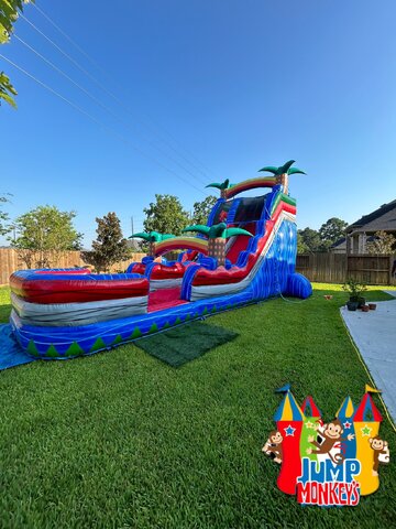 20FT  Baja Blue Water Slide with pool