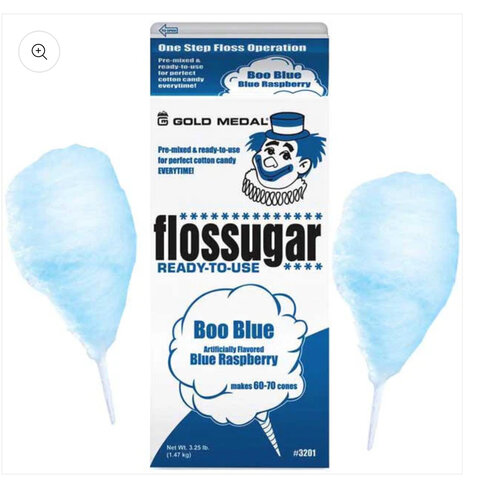 Cotton Candy Blue Floss 40 Servings with cones included