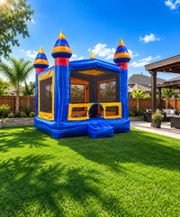 Blue Arctic Bounce House
