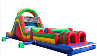 50 FT Colorful Obstacle Course Wet or Dry 